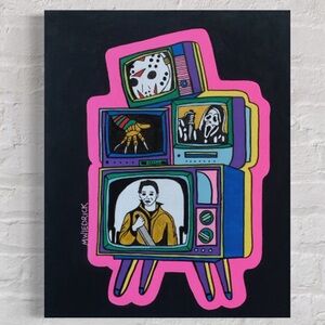 Scary Movie Painting Original